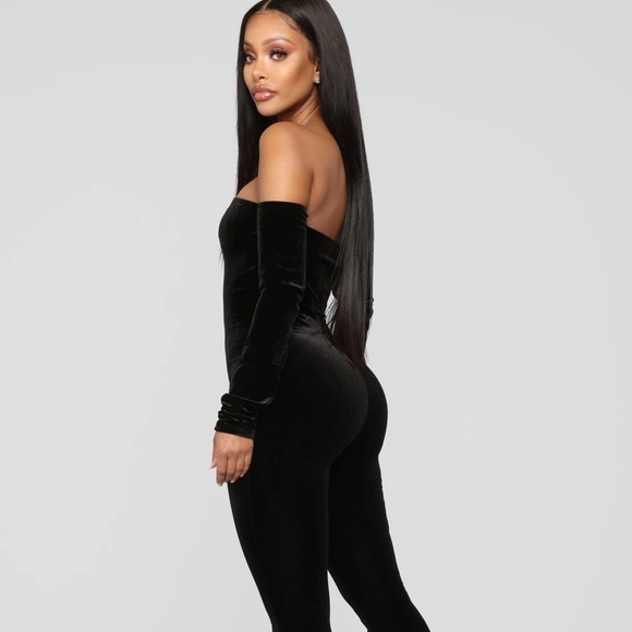 Velvet Jumpsuit - Picture 2 of 2